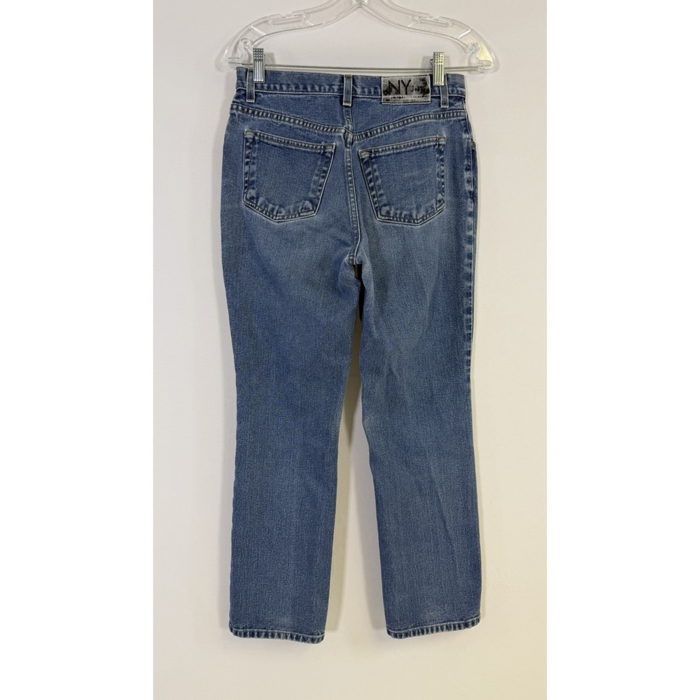 Vtg New York & Company Jeans Size 8 Womens Bootcut Petite High Rise Denim Blue